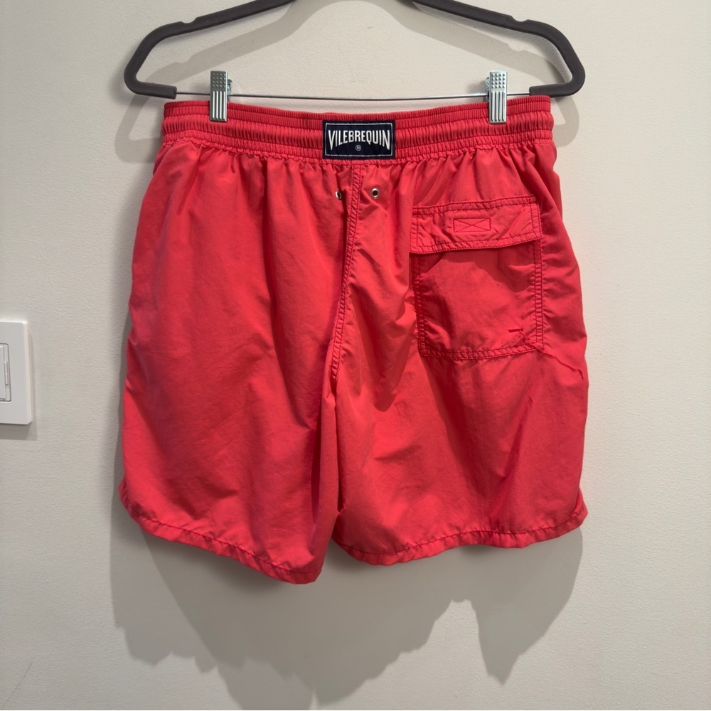 Vilebrequin Rare Authentic Fire Coral Swim Shorts Red XXL